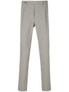 Berwich Micro Houndstooth Check Trousers - Nude & Neutrals
