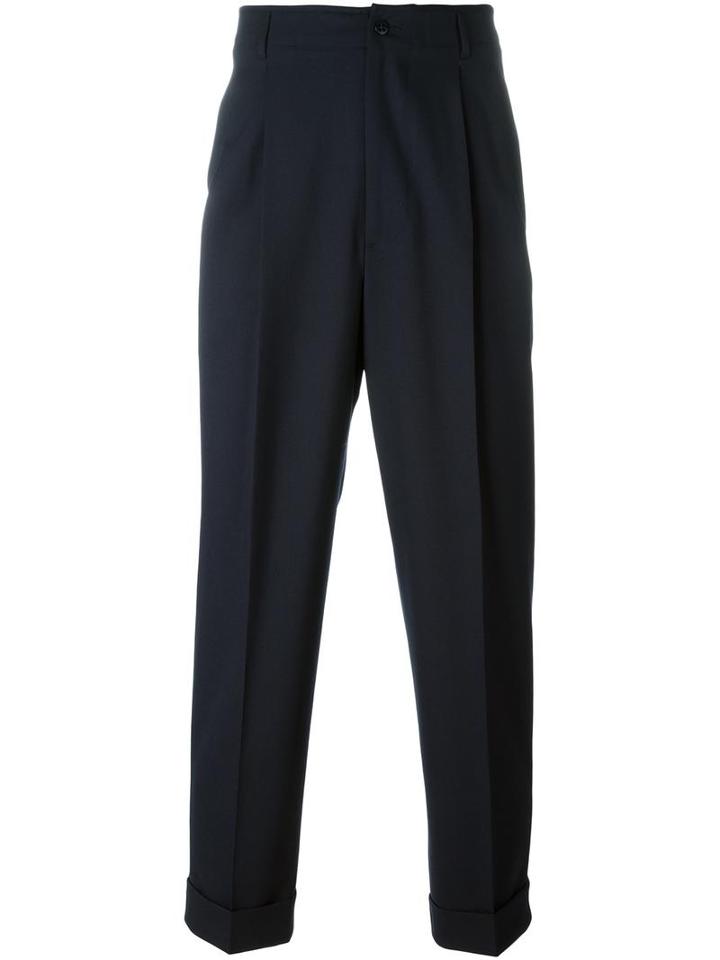 Boglioli Tapered Trousers, Men's, Size: 48, Blue, Polyester/spandex/elastane/virgin Wool