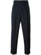 Boglioli Tapered Trousers, Men's, Size: 48, Blue, Polyester/spandex/elastane/virgin Wool
