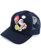 Dsquared2 Badge Cap, Men's, Blue, Cotton/polyester