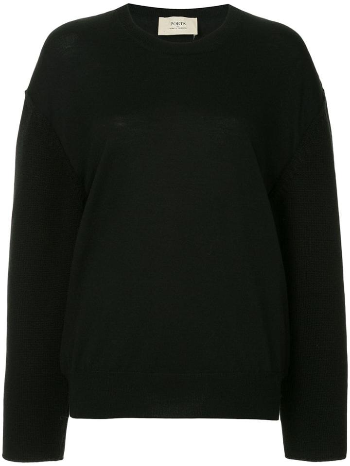 Ports 1961 Long-sleeved Sweater - Black