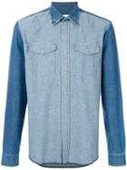 Maison Margiela - Tonal Denim Shirt - Men - Cotton - 41, Blue, Cotton