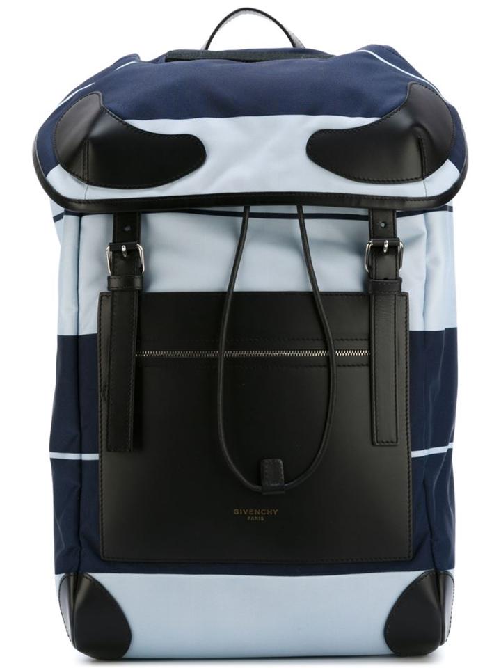 Givenchy Rider Backpack, Blue, Acrylic/polyamide/leather