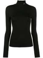 Calvin Klein 205w39nyc High Neck Long Sleeve Top - Black