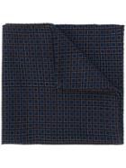 Lardini Small Squares Print Pocket Square - Brown