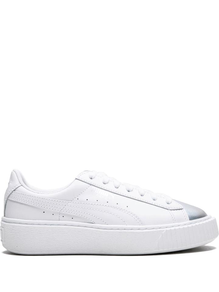 Puma Contrast Toe Cap Sneakers - White