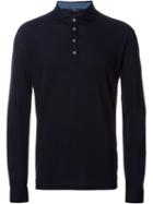 Fay Longsleeved Polo Shirt, Men's, Size: 52, Blue, Cotton