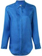 Alberto Biani - Patterned Shirt - Women - Cotton - 40, Blue, Cotton