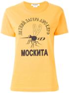 Junya Watanabe Comme Des Garçons Mosquito Print T-shirt, Women's, Size: Medium, Yellow/orange, Cotton