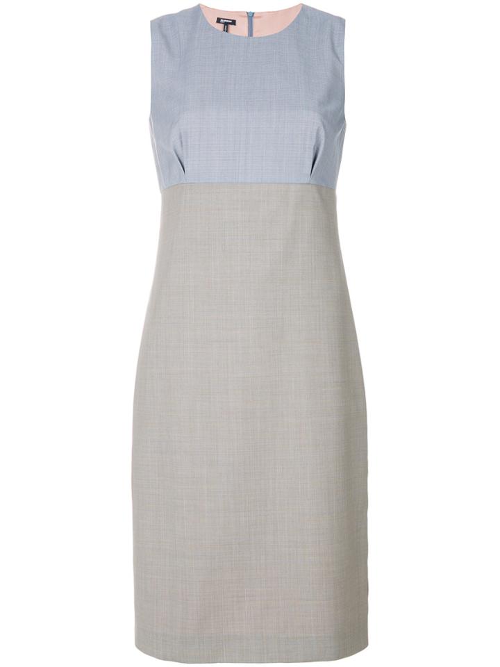 Jil Sander Navy Panelled Smart Dress - Grey