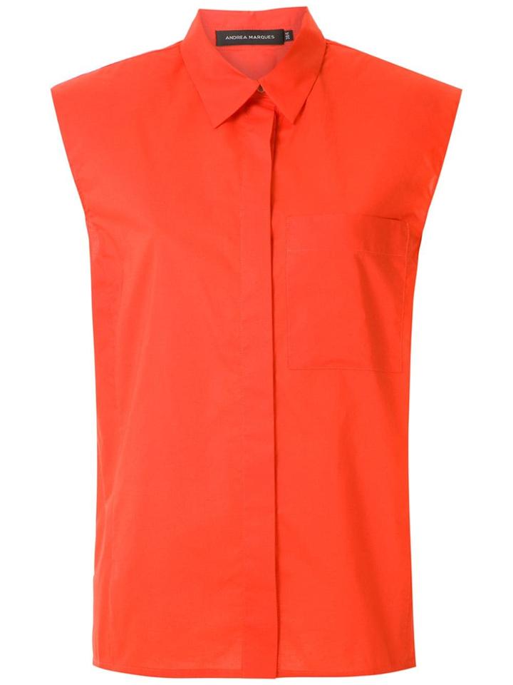 Andrea Marques Structured Shoulders Shirt - Orange