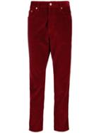 Just Cavalli Corduroy Side Stripe Trousers - Red