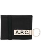 A.p.c. Logo Keyring Wallet - Black