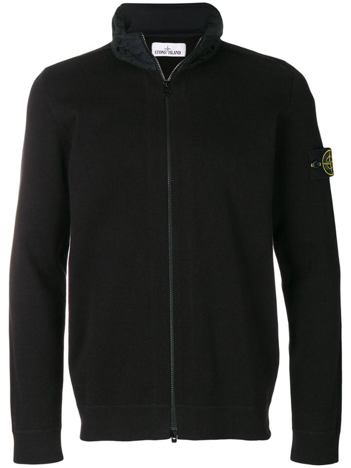 Stone Island Stowaway Hood Cardigan - Blue