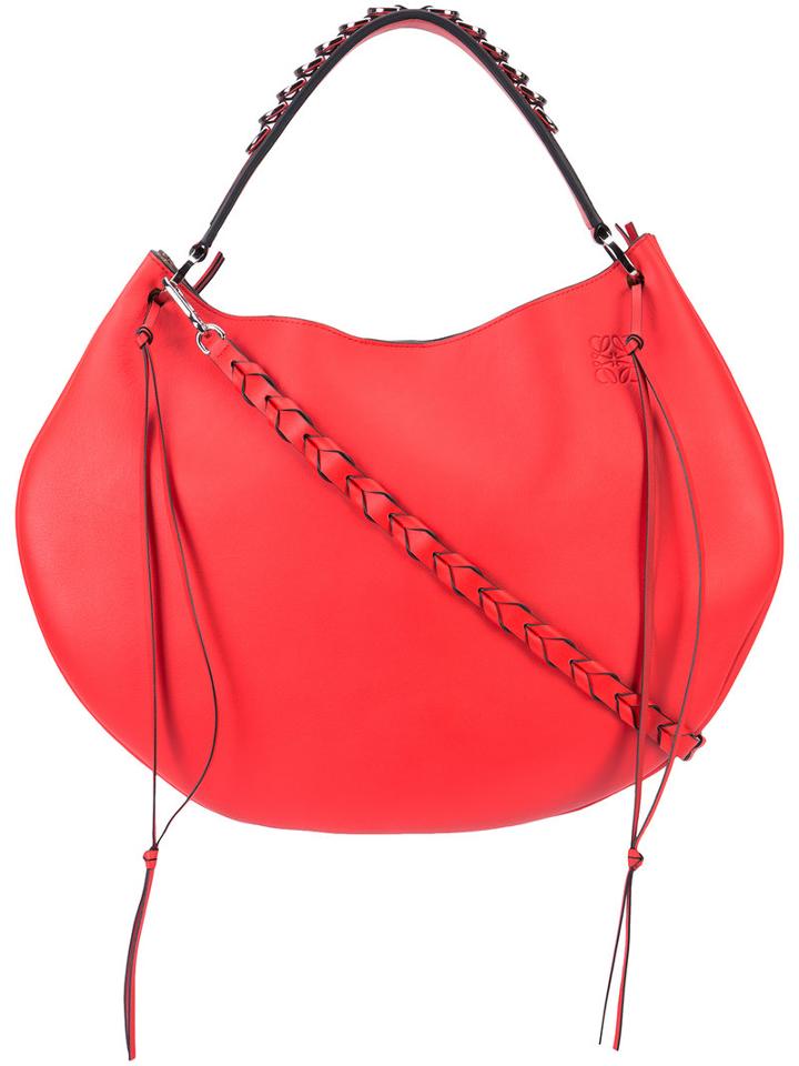 Loewe - 'fortune' Hobo Bag - Women - Calf Leather - One Size, Red, Calf Leather