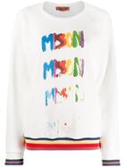 Missoni Logo Print Sweatshirt - White
