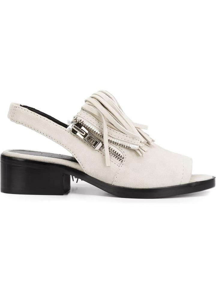 3.1 Phillip Lim Alexa Sandals, Women's, Size: 37.5, Grey, Leather