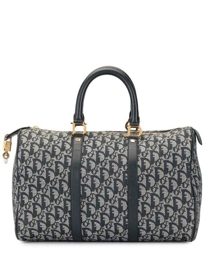 Christian Dior Pre-owned Boston Trotter Pattern Tote - Grey