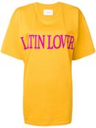 Alberta Ferretti Slogan T-shirt - Yellow