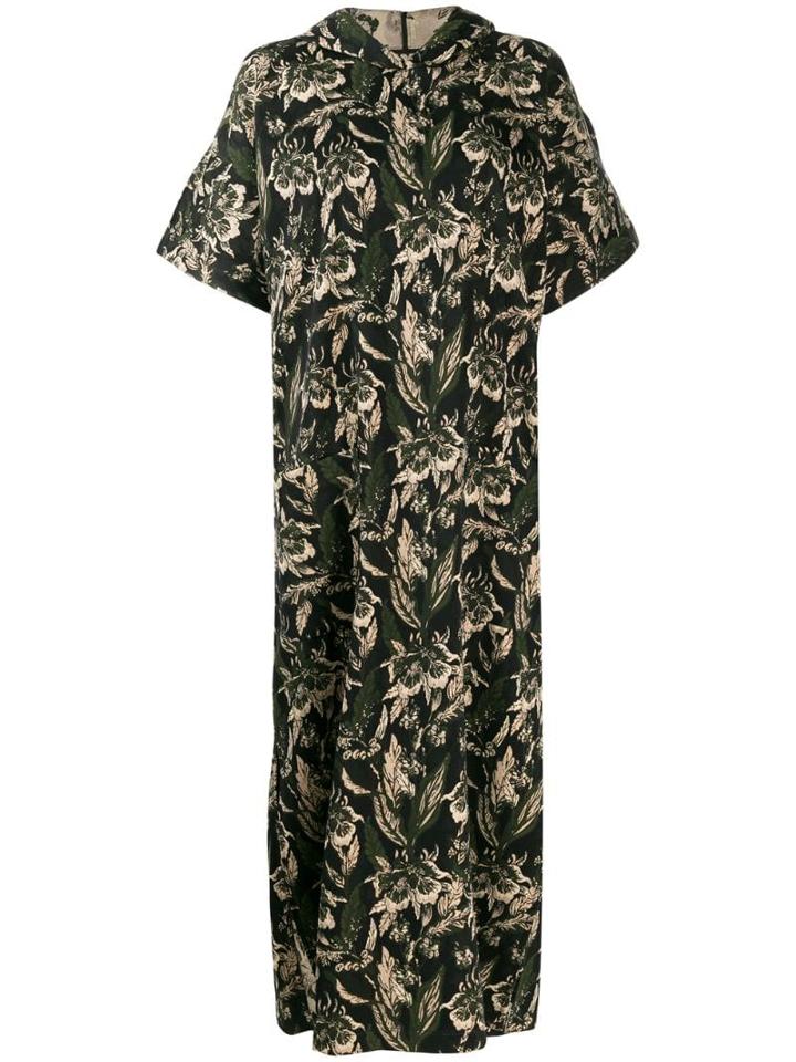 Mm6 Maison Margiela Hooded T-shirt Dress - Green