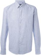 Woolrich Striped Shirt, Men's, Size: Xxl, Blue, Cotton/linen/flax