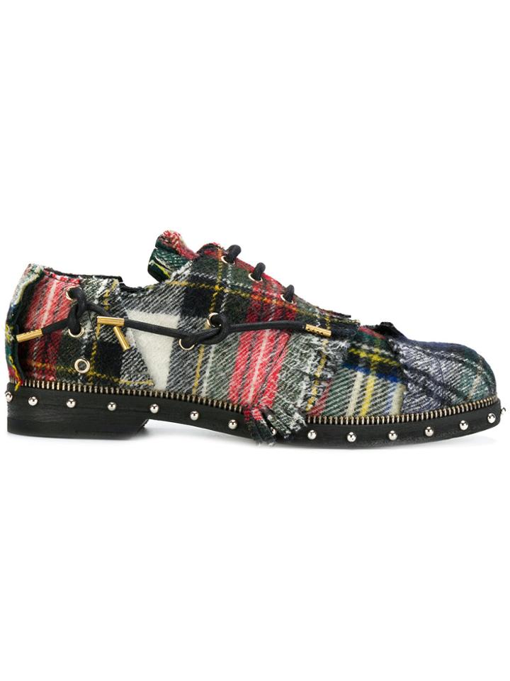 Loewe Tartan Derby Shoes - Multicolour