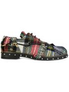 Loewe Tartan Derby Shoes - Multicolour