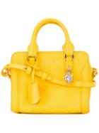 Alexander Mcqueen Padlock Crossbody Bag, Women's, Yellow/orange, Leather