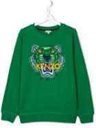 Kenzo Kids Tiger Sweatshirt, Boy's, Size: 16 Yrs, Green