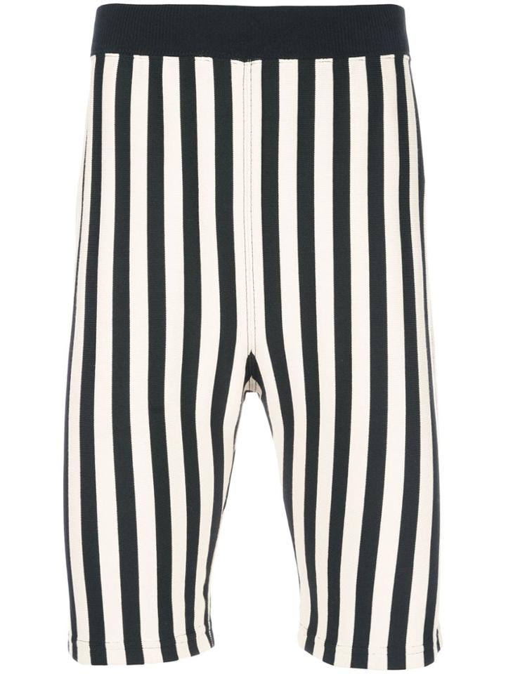 Marni Striped Casual Shorts - Black