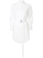 Strateas Carlucci Bi-sect Macro Shirt Dress - White