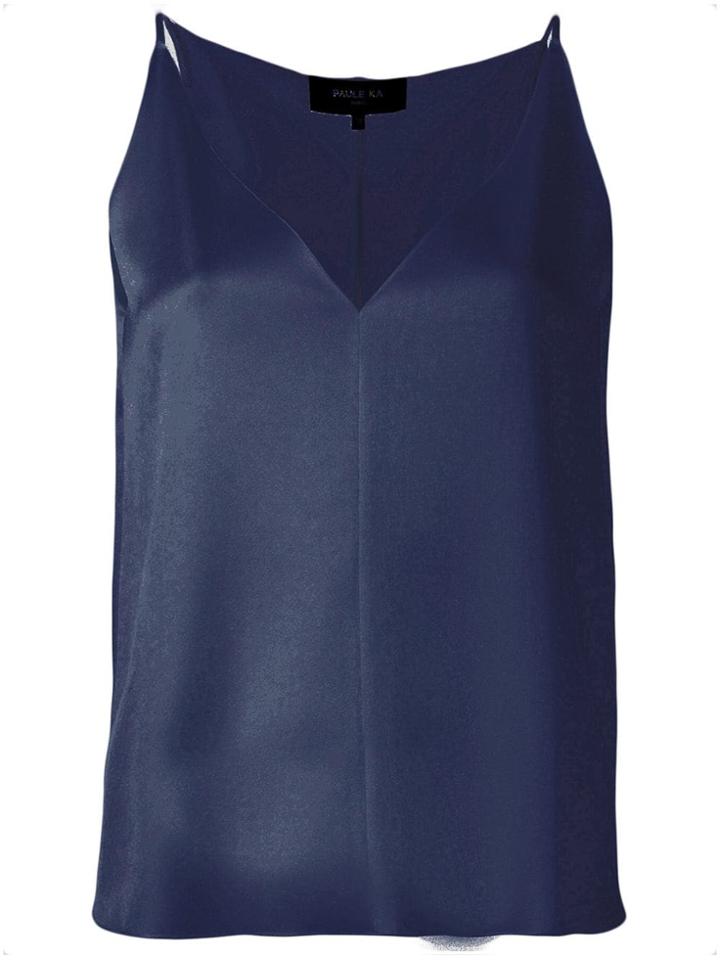 Paule Ka Tank Blouse - Blue