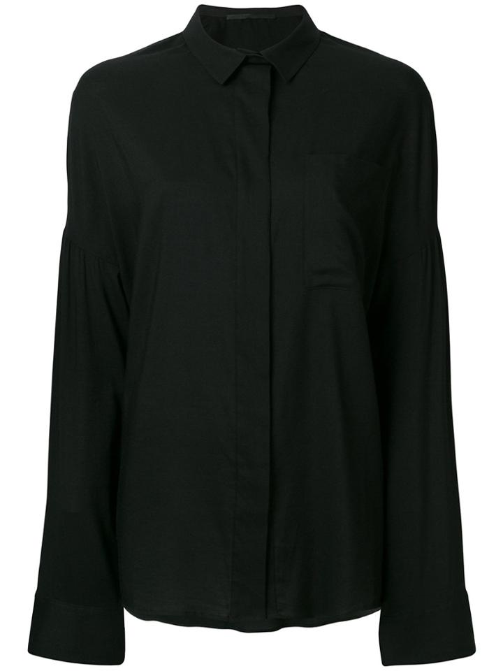 Rokh Striped Asymmetric Shirt - White