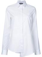 Rokh Striped Asymmetric Shirt - White