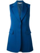 Stella Mccartney Becka Waistcoat, Women's, Size: 42, Blue, Cotton/viscose/wool