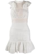 Zimmermann Embroidered Fitted Dress - White