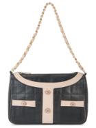 Chanel Vintage Jacket Motif Chain Shoulder Bag - Black