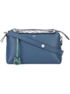 Fendi By The Way Tote, Women's, Blue, Watersnake Skin/leather