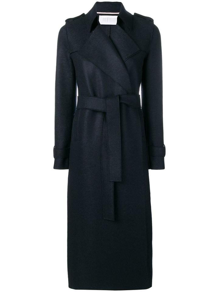 Harris Wharf London Longline Coat - Blue