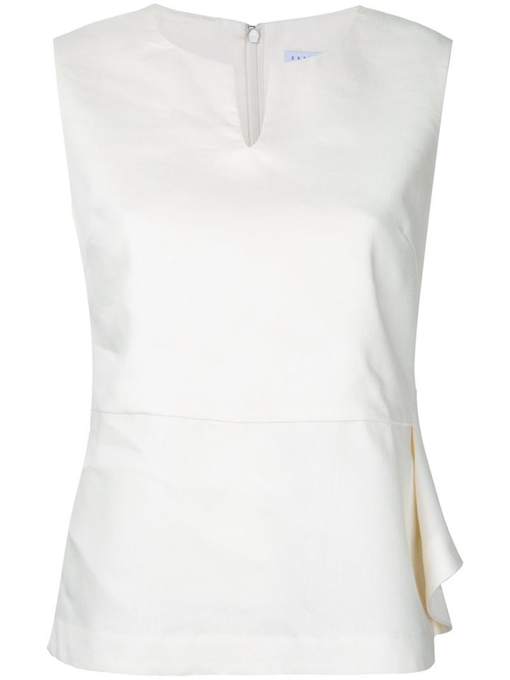 Estnation - Shift Blouse - Women - Linen/flax - 38, White, Linen/flax