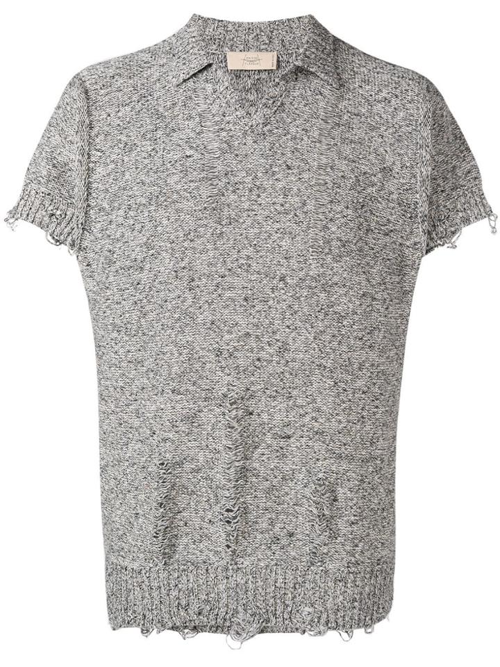 Maison Flaneur Knit T-shirt - Black