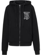 Burberry Monogram Print Hoodie - Black