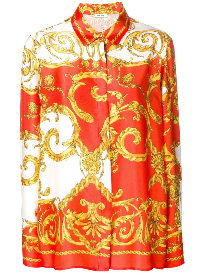 P.a.r.o.s.h. Print Shirt - Orange