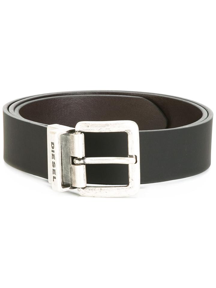 Diesel Classic Belt, Men's, Size: 90, Brown, Leather/zamac