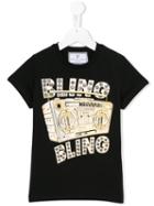 Philipp Plein Kids Bling Bling T-shirt, Girl's, Size: 12 Yrs, Black