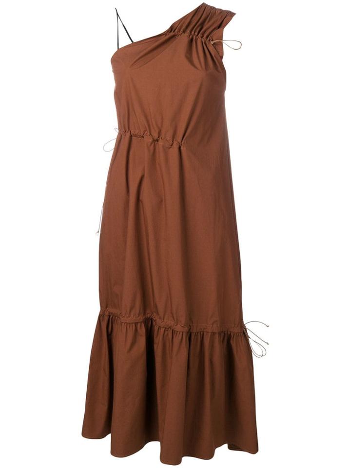 Tela Honda Popeline Dress - Brown