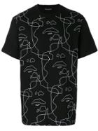 Neil Barrett Face Print T-shirt - Black