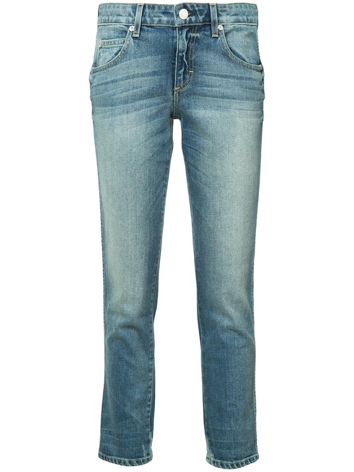 Amo - Cropped Skinny Jeans - Women - Cotton/spandex/elastane/acetate - 26, Blue, Cotton/spandex/elastane/acetate