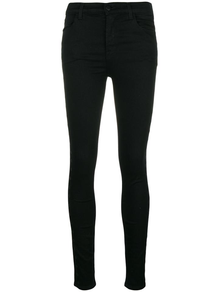 J Brand Fabric Eyelet Jeans - Black