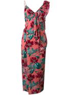 For Love And Lemons Asymmetric Flamenco Dress - Pink & Purple